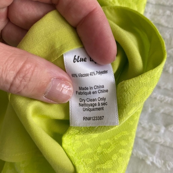 Blue Life Neon Yellow Animal Print Mini Dress Size Large - Picture 7 of 12